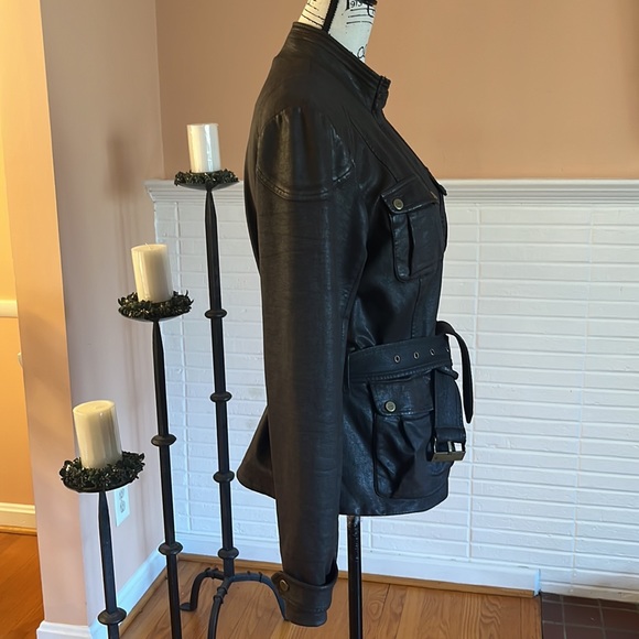 🌺Final Price w/$4.99 Shipping🌺Lauren Ralph Lauren Dark Brown Belted Jacket - Picture 5 of 11